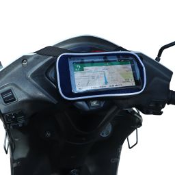 Universal Mobile Holder / Pouch-Bag for all Scooters Scooty's Activa Jupiter -BLUE Bicycle Phone Holder-image-29