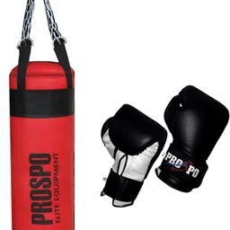prospo Strong vinly Hanging (36 inch) With 12 Oz Boxing Gloves Boxing Kit-picture-12