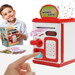 ATM Money Saving Piggy Bank With Electronic Lock, Fingerprint, Light And Sound Coin Bank-image-27