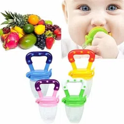 stakipo Food/Fruit Nibbler with Extra Mesh, Soft Pacifier/Feeder, Teether For Baby Feeder image 4