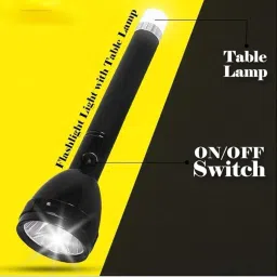 anishify Waterproof LED 50W Flashlight Torch Emergency Table Lamp LONG Torch 6 hrs Torch Emergency Light image 2