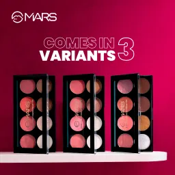 mars Fantasy Matte Blusher with Highlighter and Contour Palette image 5