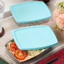 ceradeco 400 ml Blue Stainless Steel Lunch Box-picture-16