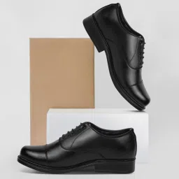 Lightweight | Comfortable | Trendy | Daily Wear | Synthetic Leather Lace Up Shoes For Men-image-41