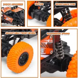 funbox Remote Control Car Toy with Spray Smoke Feature|Rock Crawler Toy with High-Speed image 3
