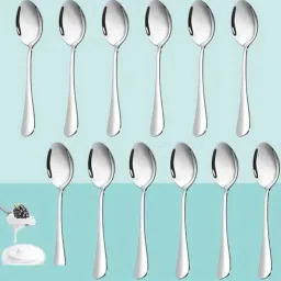 NEW_Best_Stainless steel tea spoon set of 12pc Stainless Steel Cutlery Set-image-81