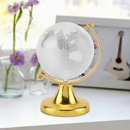 Feng Shui 40mm Crystal Globe for Career Success, Table/Desk Decor for Office Table World World Globe-14