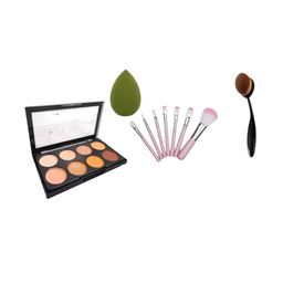 Lenon Set Of 9 Brushes, Oval Brush, Blender & Contour-15 g-52
