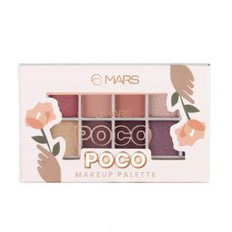 MARS Poco Face Makeup Eyeshadow With Highlighter Blusher and Compact - 20g - Core 03-80