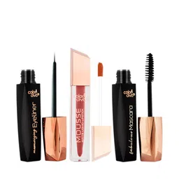 Adbeni Pack of 3 Matte Liquid Lipstick With Eyeliner & Mascara-NormallyNude147-25