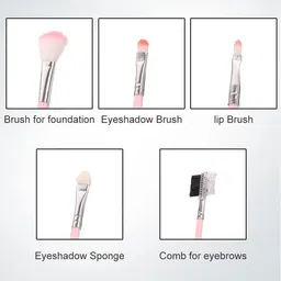 Adbeni Set Of 5 Makeup Brush Set image 4