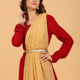 Dupatta Bazaar Embroidered Chiffon Dupatta-15