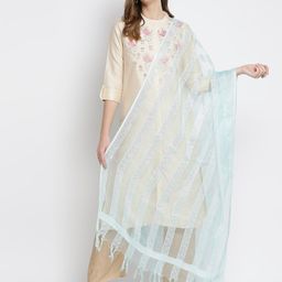 Dupatta Bazaar Woven Design Organza Dupatta-47