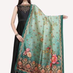 Kaizen TEXO FAB Blue & Red Printed Dupatta-65