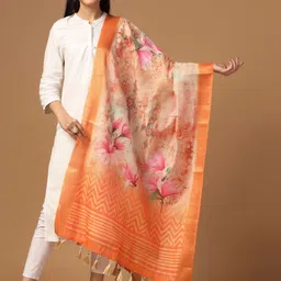 Kaizen TEXO FAB Floral Printed Cotton Dupatta-picture-48