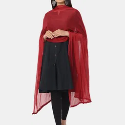 HELLA FASHIONS Solid Chiffon Dupatta-picture-17