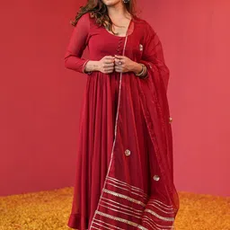 Anni Designer Women Regular Kurta with Trousers & With Dupatta-picture-0