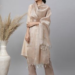 AURELIA Striped Tasselled Dupatta-20