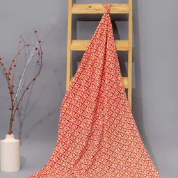 Contrast Living Ethnic Motifs Printed Pure Cotton Scarf-6