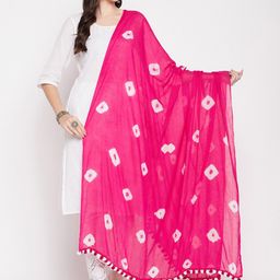 Clora Creation Tie and Dye Cotton Dupatta-27