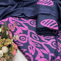 SALWAR STUDIO Geometric Printed Pure Cotton Unstitched Dress Material-picture-39