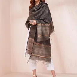 Fabindia Striped Woven Design Dupatta-picture-14