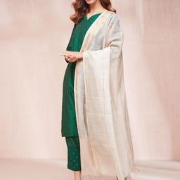 Fabindia Woven Designed Dupatta with Zari-28