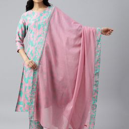 W Women Lavender Dupatta-image-0