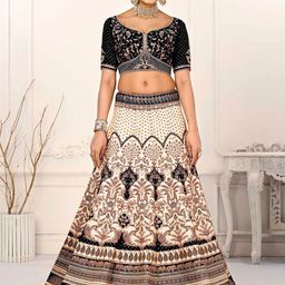 SAPTRANGI Printed Ready to Wear Lehenga & Blouse With Dupatta-image-48