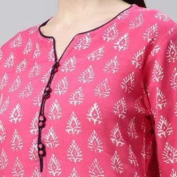 Sringam Ethnic Motifs Printed Regular Kurta With Trousers & Dupatta image 5