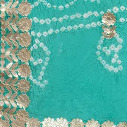 Clora Creation Printed Bandhani Dupatta with Gotta Patti image 2