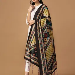 Kaizen TEXO FAB Geometric Printed Silk Dupatta image 3