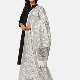 THE WEAVE TRAVELLER Ethnic Motifs Printed Khari Print Dupatta image 4