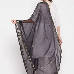 Clora Creation Embroidered Dupatta with Gotta Patti image 4