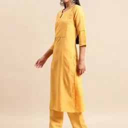 KALINI Striped Gotta Patti Kurta with Trousers & Dupatta image 4