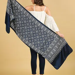 Dupatta Bazaar Ethnic Motifs Printed Block Print Dupatta image 3