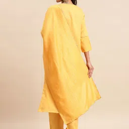 KALINI Striped Gotta Patti Kurta with Trousers & Dupatta image 5