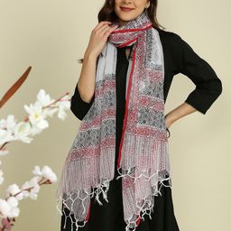Dupatta Bazaar Block Printed Pure Cotton Dupatta image 5