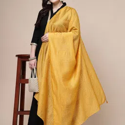 Clora Creation Embroidered Cotton Dupatta with Sequinned image 3