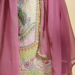 W Dupatta with Sequinned image 5
