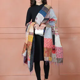 LOOM LEGACY Abstract Embroidered Dupatta image 3