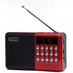 JAXTER Red Retro style Radio with FM band, Bluetooth/USB/SD Card, FM Radio FM Radio image 4