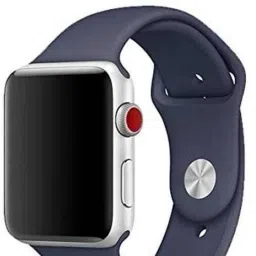 TECHWIND Soft Silicon APLE Watch Strap for Series 6/5/4/3/2/1 Fits in 42/44 MM (NAVY BLUE) Smart Watch Strap image 5