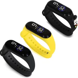 HYPERLEX 3 COMBO Stylish Digital LED Bracelet Band Wrist Watch for Kids, Boys & Men-image-80