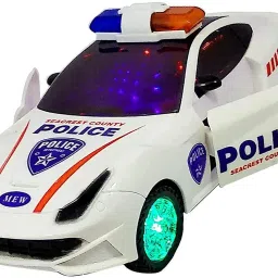 TRADING 3D Lights Police Car with Sound | Toy for Kids Gift-image-67