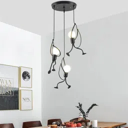kinis KIN-720 ROUND THAALI (BLACK) Modern Cluster Pendant Lights Nordic Cluster Light Chandelier Ceiling Lamp-picture-21