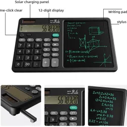 tophaven Productivity Hub: Calculator with Integrated E-Writer Advanced Desktop Calculator with Integrated E-Writer and Solar Power Financial Calculator image 5