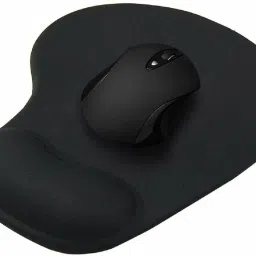 LipiWorld Mouse Pad,Ergonomically Designed Non-Slip Skid Resistant Anti-Skid Mouse Pad with Gel Wrist Rest Comfort Support Gaming Mousepad Black Mousepad-18