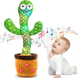 Dancing Cactus Repeats What You Say,Electronic Plush Toy with Lighting & Singing-picture-4