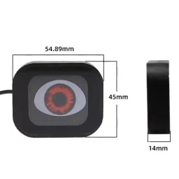 liu hjg Devil Eye Fancy Light for Car & Bike | Animated Moving Eye LED Display Car Fancy Lights image 2